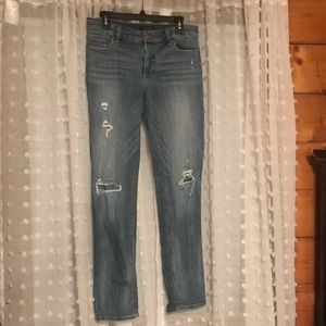 White House Black Market Distressed Jeans Slim 10R